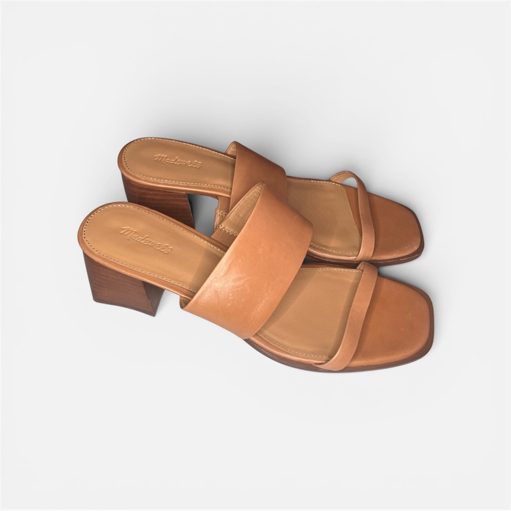 Madewell‎ Kaitlin leather sandals desert camel tan size 9.5 - Picture 2 of 7